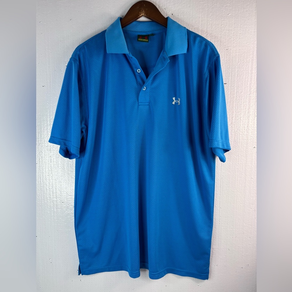 Under Armour Xxl Men’s Golf Polo Electric Blue Athletic Shirt